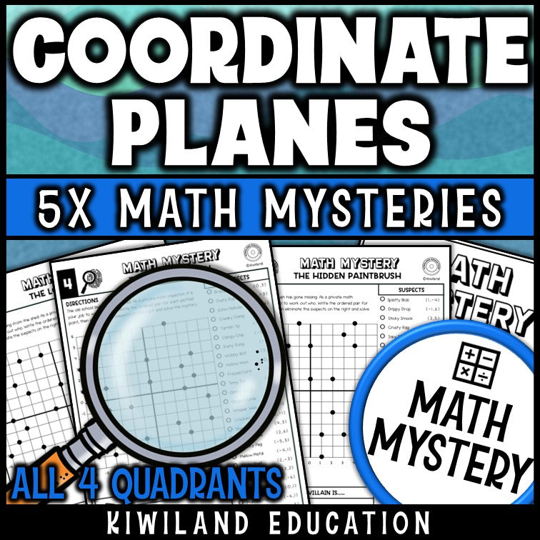 Ordered pairs with negative numbers coordinate plane grade 6 math centers