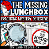 Ordering and simplifying fractions clue pages CSI mystery printable