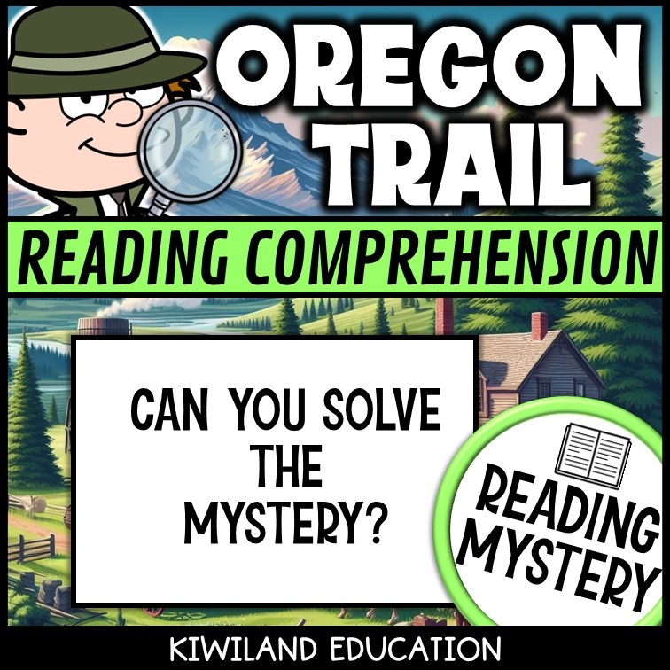No-prep Oregon Trail reading comprehension worksheet with answer key