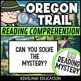 No-prep Oregon Trail reading comprehension worksheet with answer key