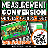 Converting Customary Units of Weight Digital Escape Room | Math Activity | Grades 4–6