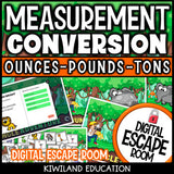 Converting Customary Units of Weight Digital Escape Room | Math Activity | Grades 4–6