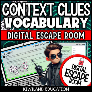 Context Clues Digital Escape Room | Back to School ELA Activity | Grades 4–7
