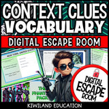 Context Clues Digital Escape Room | Back to School ELA Activity | Grades 4–7
