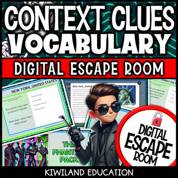 Context Clues Digital Escape Room | Back to School ELA Activity | Grades 4–7
