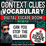 Context Clues Digital Escape Room | Back to School ELA Activity | Grades 4–7