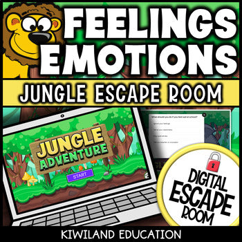 Feelings and Emotions SEL Digital Escape Room | Grades 2–3 Activity