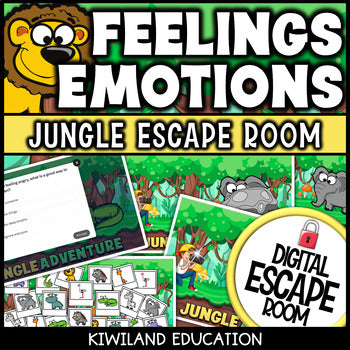 Feelings and Emotions SEL Digital Escape Room | Grades 2–3 Activity