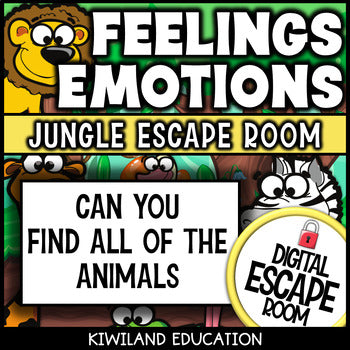 Feelings and Emotions SEL Digital Escape Room | Grades 2–3 Activity