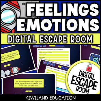 Feelings and Emotions SEL Digital Escape Room | Grades 4–5 Activity