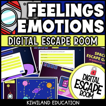 Feelings and Emotions SEL Digital Escape Room | Grades 4–5 Activity