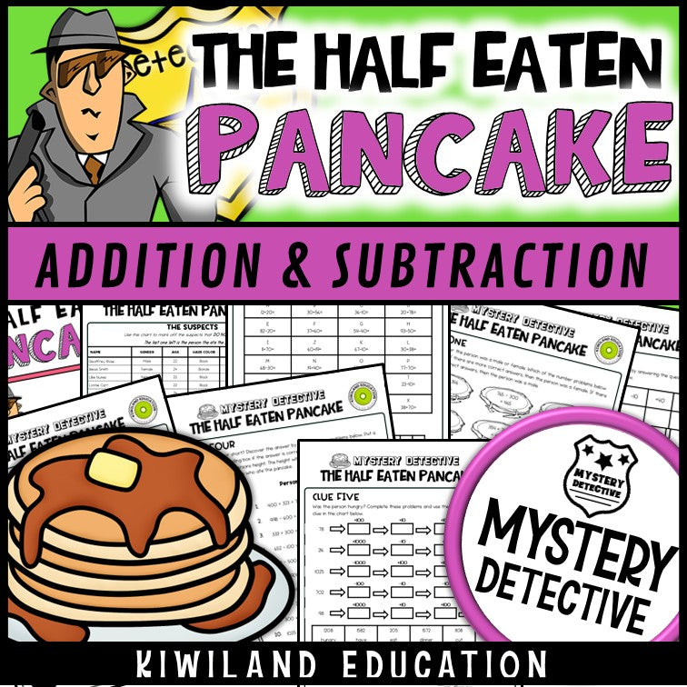 Pancake day addition subtraction math worksheets shrove tuesday cover
