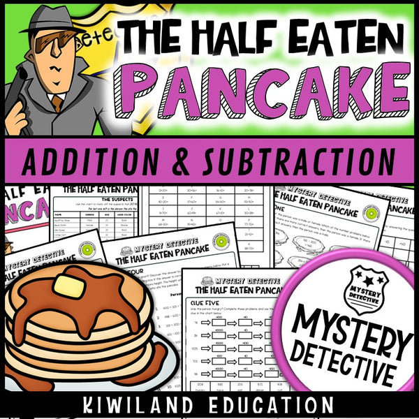 Pancake day addition subtraction math worksheets shrove tuesday cover