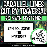 Can you solve the mystery, printable parallel lines and transversals angle activity