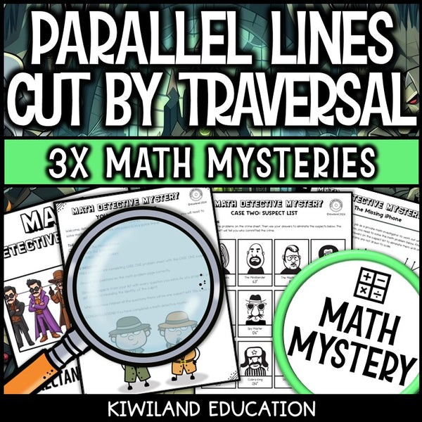 Sample parallel lines cut by a transversal worksheet, the Case of the Missing iPhone