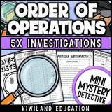 Pemdas bedmas practice detective cases