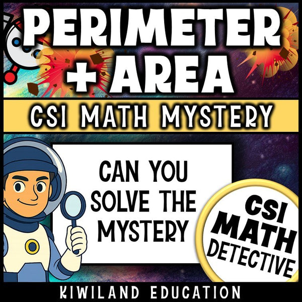 Perimeter and area math mystery answer key page