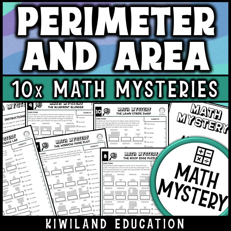 Perimeter of rectilinear figures worksheets, counting squares on grid paper geometry