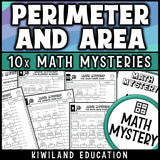 Perimeter of rectilinear figures worksheets, counting squares on grid paper geometry