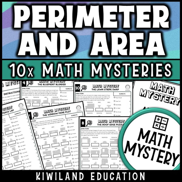 Perimeter of rectilinear figures worksheets, counting squares on grid paper geometry