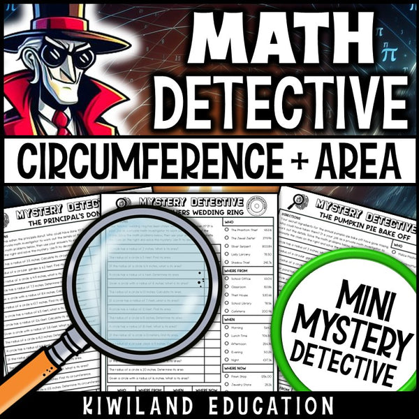 Pi day area of a circle detective cases