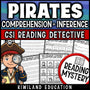 Pirates making inferences reading comprehension passages and questions mystery cover, grades 3-5