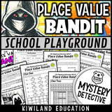 Place value bandit school playground mystery detective grades 2-4