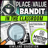 Place value clue pages bandit classroom mystery detective