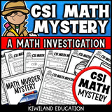 Place value CSI Math Mystery cover for grades 2 to 6, The Three-Digit Suspect case