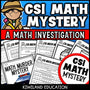 Place value CSI Math Mystery cover for grades 2 to 6, The Three-Digit Suspect case