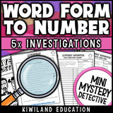 Place value numbers to 1000 in words no-prep printable math centers