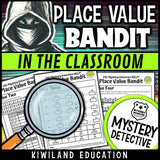Place value suspect elimination bandit classroom mystery