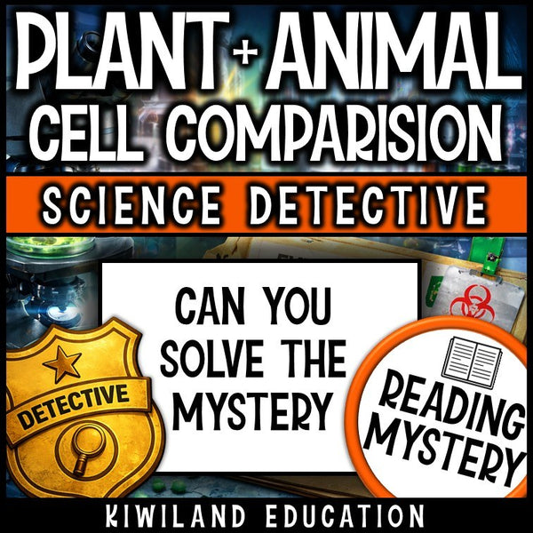 No-prep plant and animal cells reading comprehension worksheet with answer key