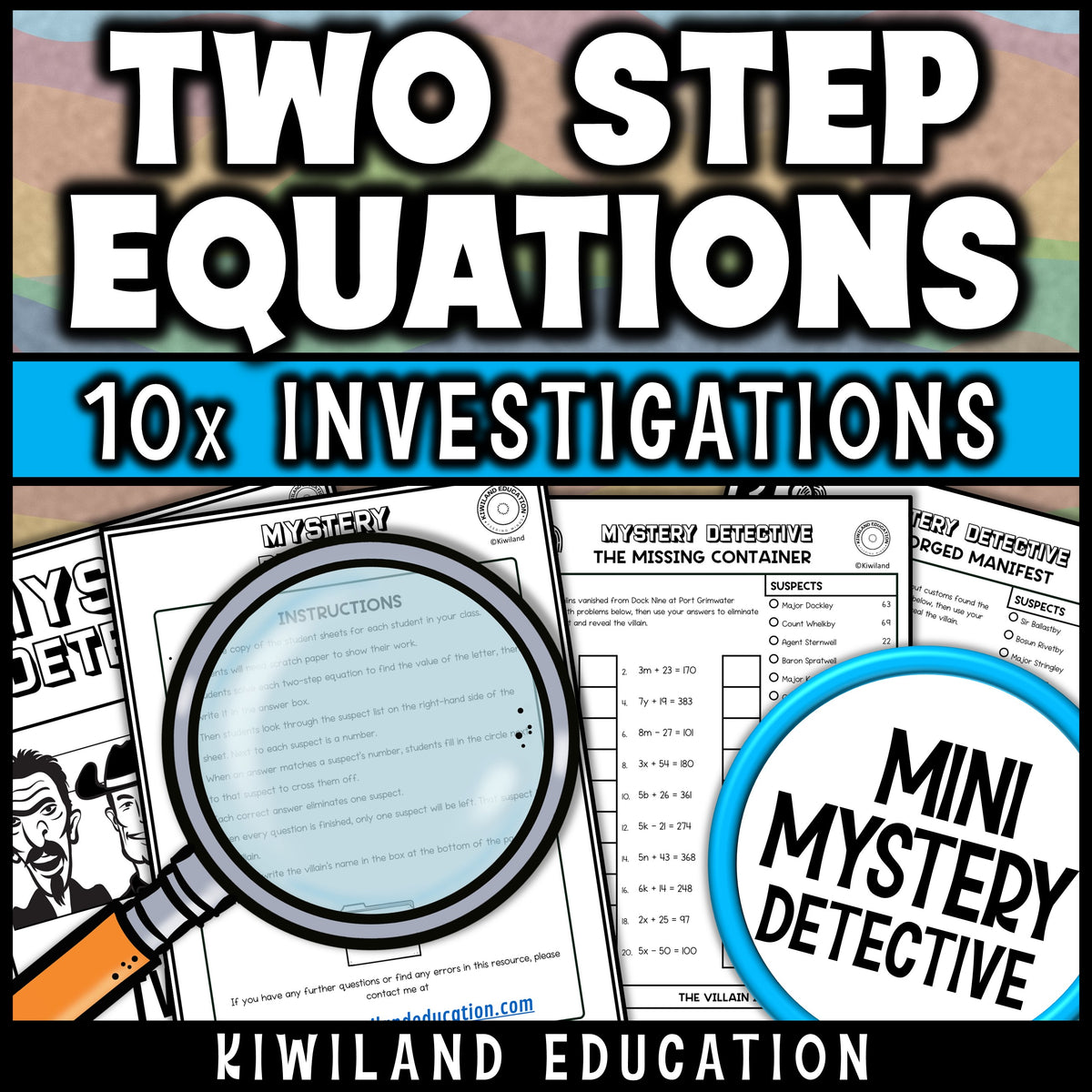Pre algebra equations worksheets with teacher instructions, for math centers, warm-ups and homework