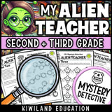 Printable alien detective worksheets times tables maze suspect elimination