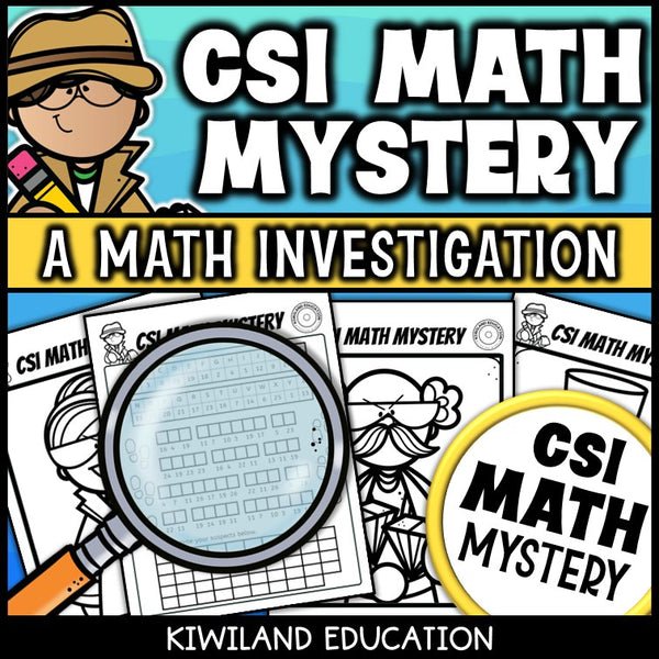 Printable math detective worksheets with suspect elimination for 3rd to 5th grade