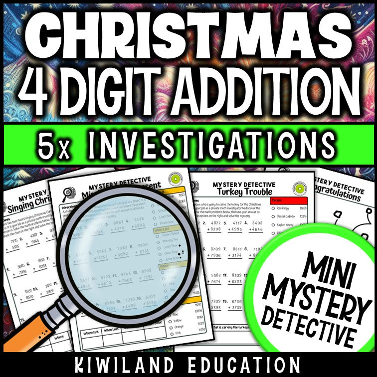 Printable no-prep xmas math activity upper elementary