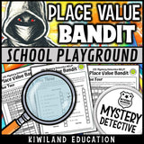 Printable place value practice mystery detective suspect elimination