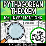 Pythagorean theorem distance between two points coordinate plane activity