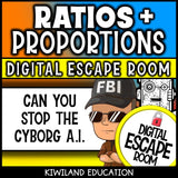 Ratios and proportions escape room for Grades 6-8
