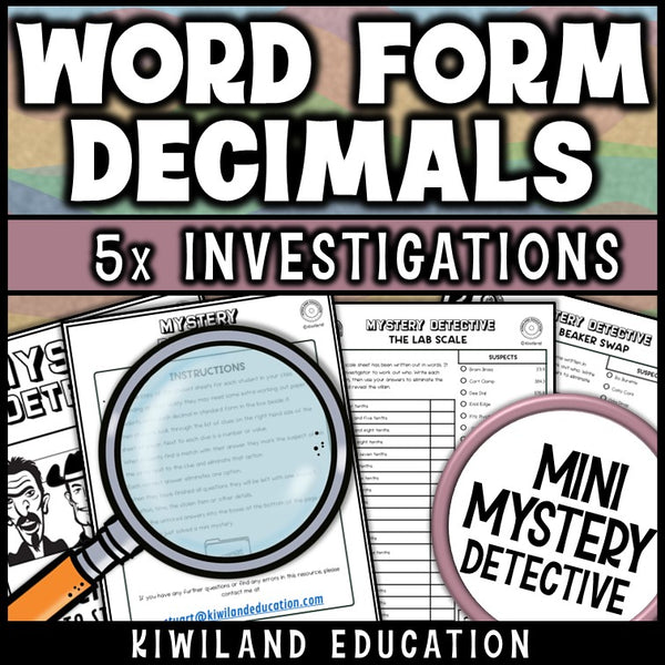 Reading and writing decimals to thousandths no-prep printable math centers