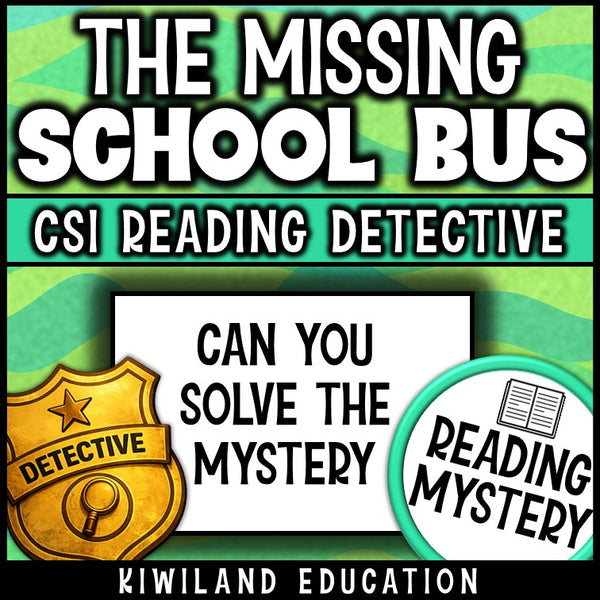 Reading detective mystery suspect line-up activity grades 3-5 for literacy centers and early finishers