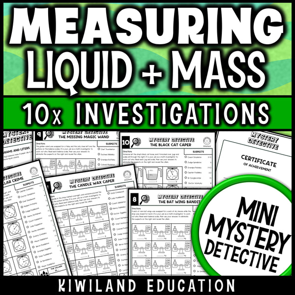 Reading scales practice with measuring jugs, kitchen scales and balance scales, plus a certificate and answer keys