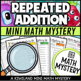 Repeated addition arrays math mystery answer key