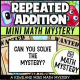 Repeated addition arrays math mystery activity preview