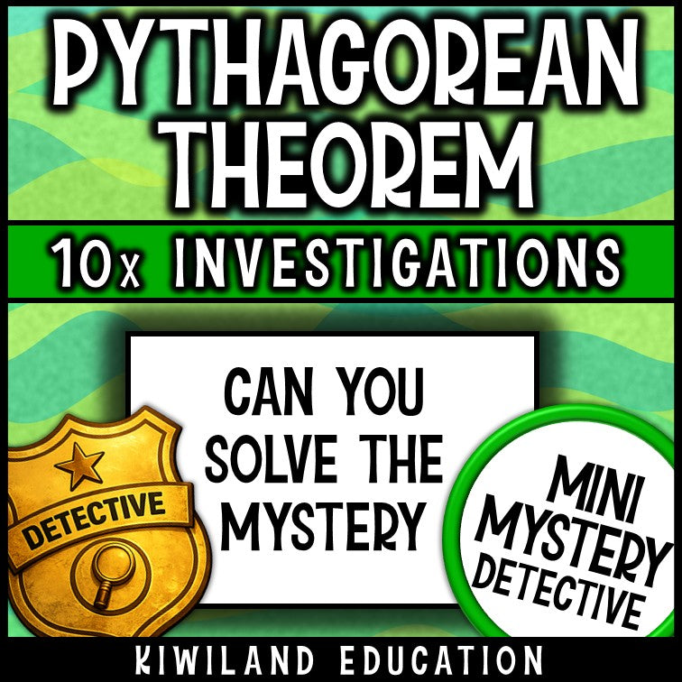 Right triangle geometry review math detective activity middle school