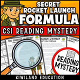 Rocket Launch Formula fiction reading comprehension passage activity for grades 3-6