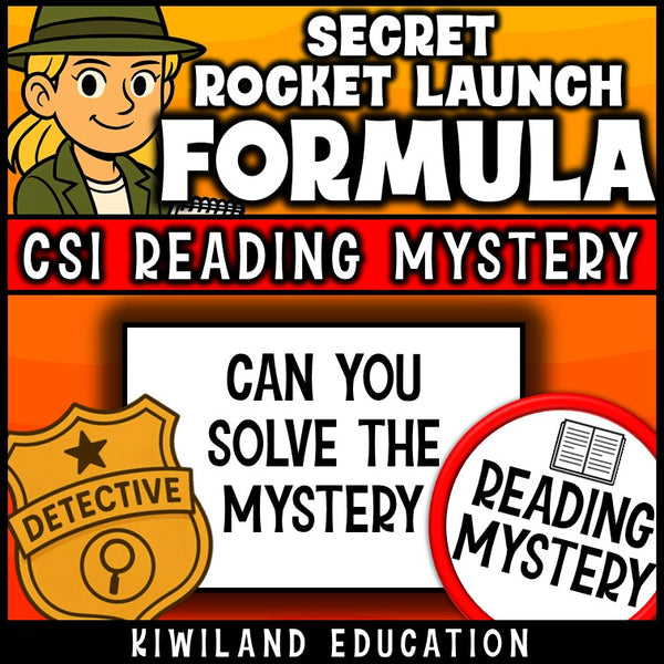 No-prep Rocket Launch Formula fiction reading comprehension worksheet with answer key