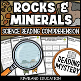 Nonfiction rocks and minerals reading comprehension passage for grades 3-6