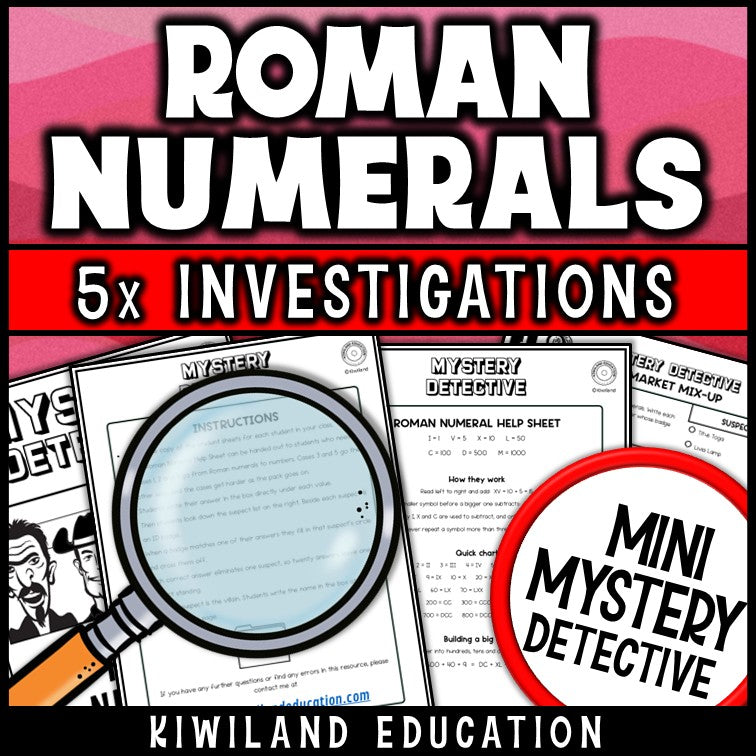 Roman numeral conversion chart and practice no-prep printable math centers